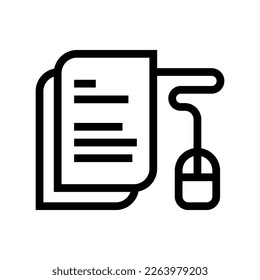 Icon Line, E-Learning, online learning. editable file.