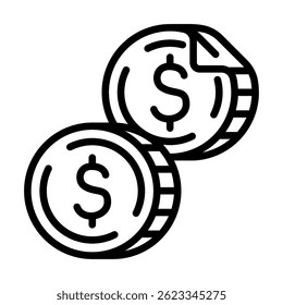 Symbolzeile von Floating Folded Bills, die Finanzdokumente für Kredite und Bankvalidierung symbolisieren
