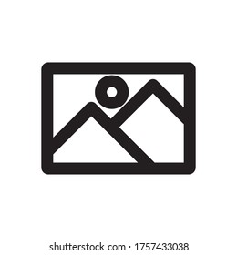 Icon Line Gallery image vector