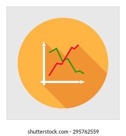 Icon of line histogram 