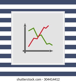 Icon of line histogram 