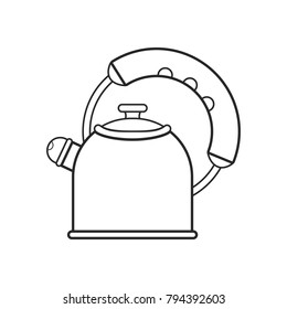 Icon line kettle with whistle
