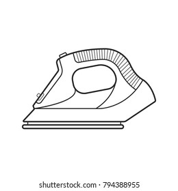 Icon line modern electric iron
