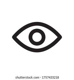 Icon line Password Show design vector