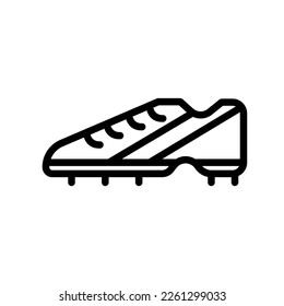 Icon Line soccer, football, football equipment, soccer foul, soccer player. Outline icon editable file.