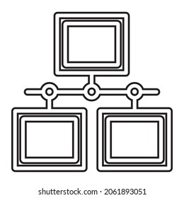 icon line startup elegant and simple, good for mobile apps and web design