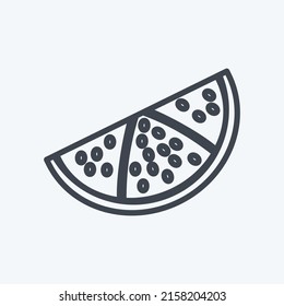 Icon Line. suitable for Fruits and Vegetables symbol. line style. simple design editable. design template vector. simple symbol illustration