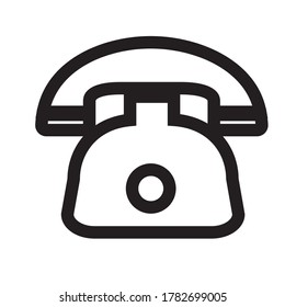 Icon line telepone design vector 