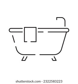 Icon line water. Drop liquid drink vector pictograms isolated on a white background