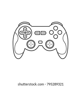 Icon line wireless gamepad controller. Joysticks for game