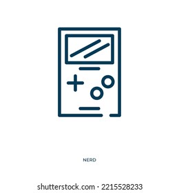  icon. Linear vector illustration from nerd collection. Outline  icon vector. Thin line symbol for use on web and mobile apps, logo, print media.