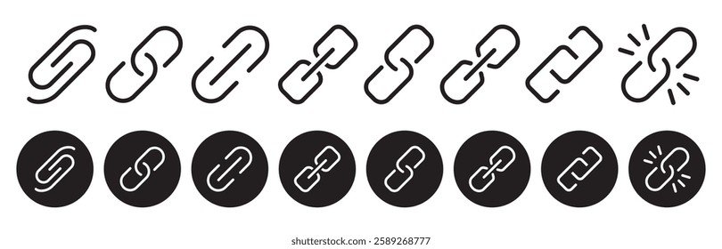 icon, link, chain, connect, attach, symbol, website, web, external, share, set, lock, isolated, network, security, buttons, cyberspace, connection, url, address, linked, sharing