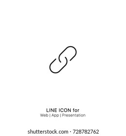 Icon link graphic design single icon vector