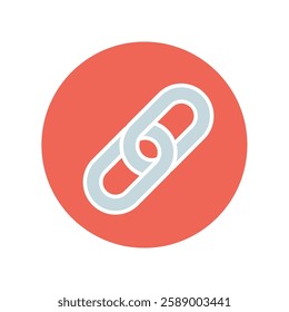 Icon a link, isolated against a clean background.
