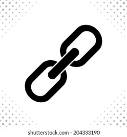 icon of link isolated on white background. vector. eps8