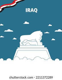 Icon Der Löwe von Babylon - Irak Wahrzeichen
