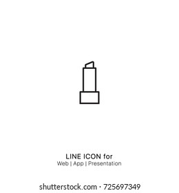 Icon lipstick graphic design single icon vector