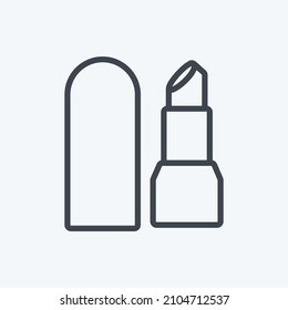 Icon Lipstick - Line Style - einfache Illustration, gut für Drucke, Ankündigungen etc.