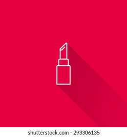 Icon of lipstick without cover