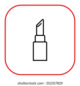 Icon of lipstick without cover
