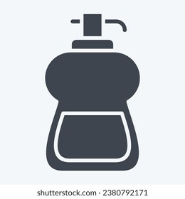 Icon Liquid Soap. related to Cleaning symbol. glyph style. simple design editable. simple illustration