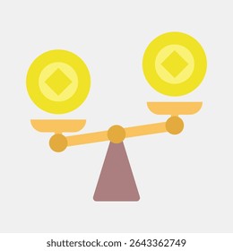 Icon liquidity. Crypto currency elements. Icon in flat style.