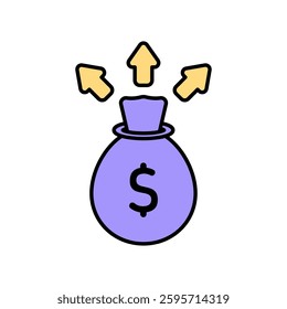 Icon a liquidity, isolated against a clean background.