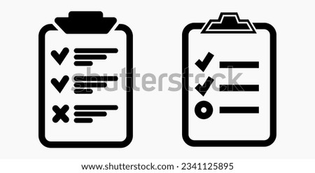 Icon list. Label catalog or scrol. Bil or calendar. Docket. Nomenclature, beadroll, sked. Vector icon.
