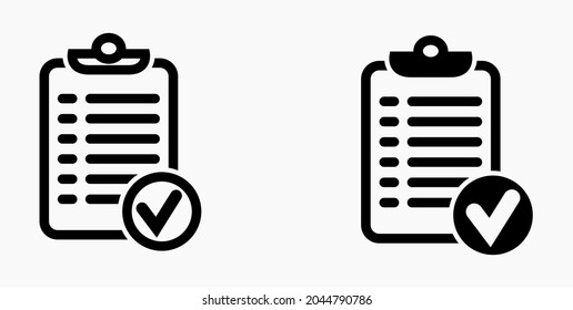 Lista de iconos, lista, lista, registro, lista, catálogo, control, bil, calendario, lista, nomenclatura, nómina, rollo, marca, catálogo. Icono del vector.