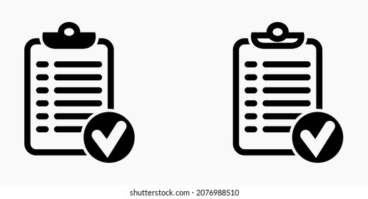 Lista de iconos o lista, programación y registro. Catálogo de etiquetas o control. Bil o calendario. Docket. Nomenclatura, rollo de abalorios. Icono del vector.