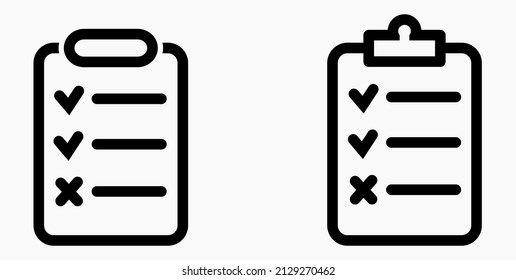 Lista de iconos o lista, planificación, registro. Catálogo de etiquetas o control. Bil o calendario. Docket. Nomenclatura, rollo de abalorios. Icono del vector.