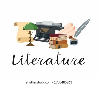 Icon Literature. A set of subjects for designating school discipline