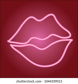 Icon a little bit open lips