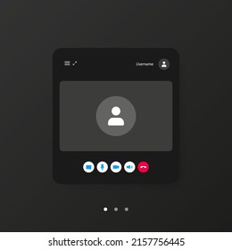 Icon with live chat video call. Isometric vector illustration. Editable vector stroke. Online video