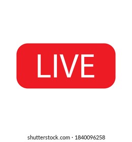 icon live streaming on white background eps.10