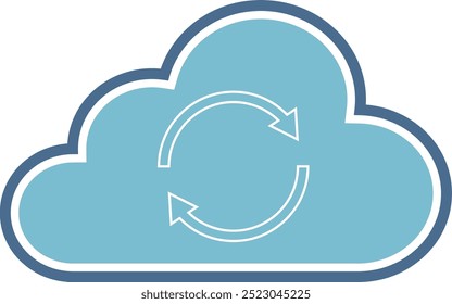 An icon for loading an image in the cloud