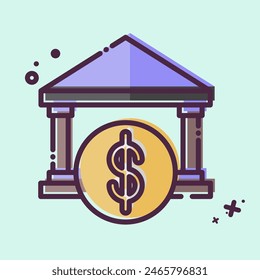 Icon Loan Management. related to Finance and Tax symbol. MBE style. simple design illustration