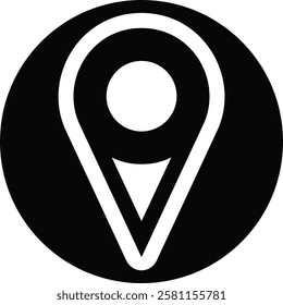 Icon location address pin location vector