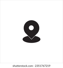 icon location black and vector