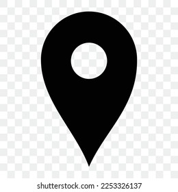 icon location black Vector isolated design element
