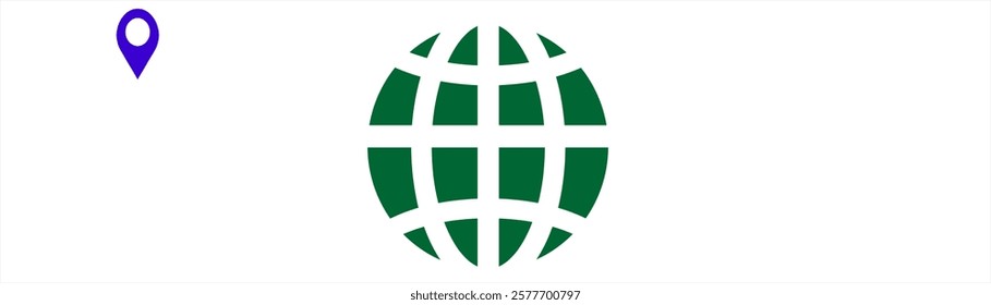 Icon location call glow lamp global
