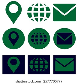 Icon location call glow lamp global