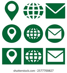 Icon location call glow lamp global