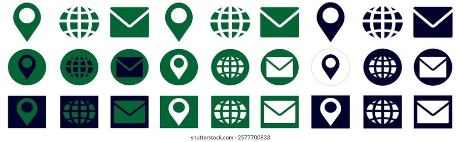 Icon location call glow lamp global