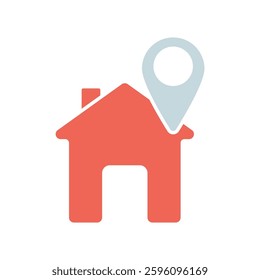 Icon a location, isolated against a clean background.