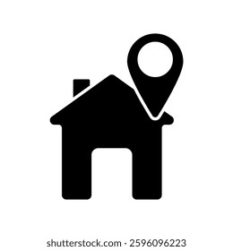 Icon a location, isolated against a clean background.