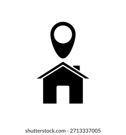 Icon a location, isolated against a clean background.