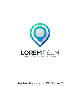 
icon location modern logo gradient