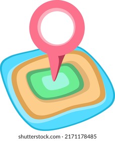 Icon location pin map, label, logo, sign, vektor