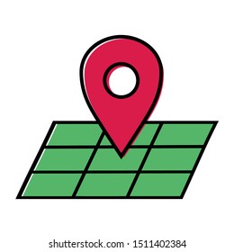 icon location Template. map illustration. Sign isolated on white background. looking for a location Vector flat design illustration. can be used for presentations, websites, etc.